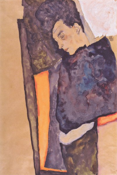 The Sleeping Mother of the Artist by Egon Schiele